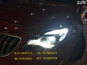 別克君威改LED日行燈飛利浦XV2氙燈