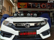 靚聲淋漓盡享—廈門靚車港本田思域改裝德國(guó)喜力仕汽車...