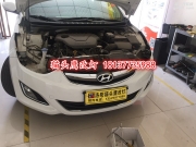 洛陽汽車改裝現(xiàn)代朗動(dòng)大燈改裝 雙光透鏡 氙氣燈