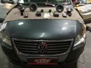 福田汽車(chē)音響改裝 深圳車(chē)樂(lè)匯大眾邁騰改裝丹拿232+詩(shī)蔓AT-165
