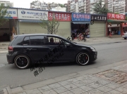 大眾高爾夫GTI輪轂改裝升級18寸T37鍛造圈裝車案例