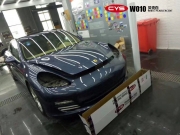 成都車衣裳保時捷帕拉梅拉貝殼白車身改色貼膜