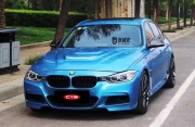 寶馬328Li鐳射藍(lán)成都車身改色