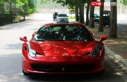 成都汽車改色法拉利458水晶紅車身改色貼膜