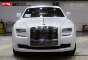 成都汽車(chē)改色勞斯萊斯鉆石白藍(lán)車(chē)身改色貼膜