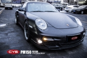 成都保時(shí)捷911電光金屬黑改色膜車身貼膜