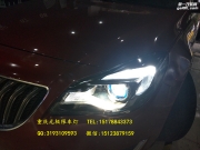 別克君威車燈改裝LED日行燈海拉5透鏡飛利浦XV2氙燈