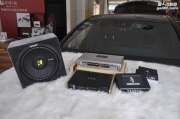 安吉汽車音響 奔馳E300改裝美國KICKER COMP10-湖州城市先鋒