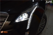 太原凱迪拉克XT5車燈改裝海拉五透鏡 飛利浦XV+燈泡 歐司朗...