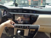 豐田卡羅拉安卓大屏導(dǎo)航 倒車影像 深圳奧美改裝
