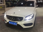 無損隱藏式安裝 奔馳C200音響改裝佛論詩SC361