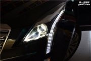 太原凱迪拉克XT5車燈改裝海拉五透鏡 飛利浦XV+低配 歐司朗...