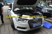 重慶新視點車燈奧迪A3車燈改裝歐司朗180+氙氣燈
