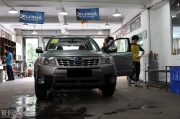 斯巴魯森林改裝全車隔音_隔熱_降噪作業(yè)