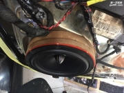淄博大眾帕薩特汽車音響改裝交叉火力DSP+汽車喇叭