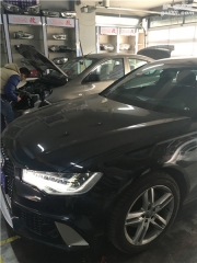 長春改裝奧迪A6L改裝加熱方向盤改裝案例