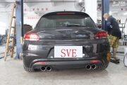 SVE銀馬 大眾尚酷改裝可變跑車音閥門排氣管中尾段雙邊雙出