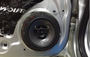 廈門汽車音響隔音改裝升級(jí)，本田鋒范改裝丹拿232。