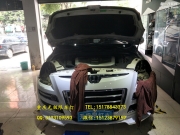 納智捷車燈改裝遠光LED大燈紅色惡魔眼海拉5透鏡【重慶無...