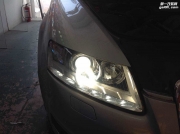 廣州專業(yè)改燈 奧迪A6L大燈升級海拉5雙光透鏡飛利浦套餐