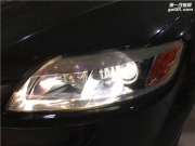 太原奧迪Q7車燈改裝GTR透鏡 歐司朗4300K燈泡