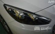宜昌标致308车灯改装德国海拉3透镜 全新欧司朗D1S氙灯泡