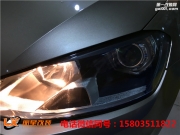 太原高爾夫七車燈改裝GTR透鏡歐司朗CBI低配歐司朗安定