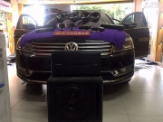 深圳享聲大眾邁騰汽車(chē)音響改裝三分頻德國(guó)彩虹喇叭 A柱倒...