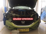 洛陽車燈升級 本田杰德升級米石LED雙光透鏡加藍(lán)色惡魔眼...