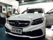 龍海汽車音響改裝 福建漳州立佳音響奔馳C200改裝RS音符200-3