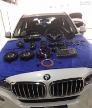 深圳寶馬X5改裝哈曼卡頓音響L7環(huán)繞音響喇叭