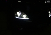丰田皇冠原车的灯光太暗，进行灯光升级海拉5双光透镜及...