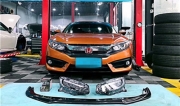 德州汽車動力改裝--十代思域FC加裝Bellof黃金眼