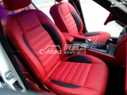 奔馳C200棕紅色內飾改裝升級