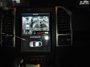 福特F150 猛禽改装安卓竖屏+360全景行车记录仪 这车必备产品