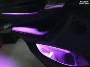 深圳宝马X4加装八色氛围灯气氛灯