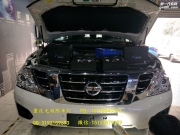 日產(chǎn)途樂改米石LED四透鏡實現(xiàn)4近光4遠光【重慶無極限車燈...