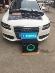 賣音樂廣西荔浦分店 奧迪A4L 汽車音響改裝 德國喜力仕L62C