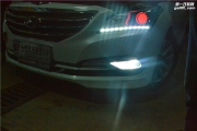 哈爾濱現(xiàn)代名圖改霹靂流光燈 紅色惡魔眼 靚車改燈