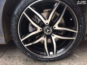 成都極速輪轂改裝奔馳C200L輪轂改裝升級(jí)18寸雅泛迪輪轂裝...