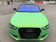 四川成都車衣裳奧迪A4幻彩金綠車身改色貼膜