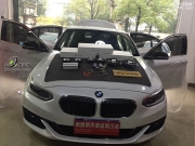 南昌寶馬118汽車音響改裝汽車音響升級(jí)圣尼克斯藍(lán)驅(qū)-南昌...