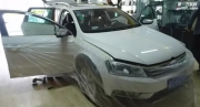 邁騰旅行版轎車音響改裝德國oiio歐艾X516兩分頻套裝喇叭