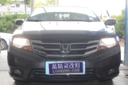 上海藍(lán)精靈本田鋒范車燈改裝海拉5透鏡歐司朗氙氣大燈