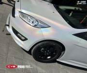 成都靚車匯青羊店福特?？怂硅D射白汽車改色貼膜