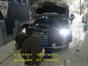 日產(chǎn)軒逸車燈改裝米石智能LED雙光透鏡