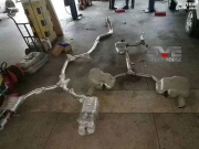 18款?yuàn)W迪A4L改裝中尾段四出可變閥門排氣跑車音