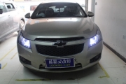 上海雪佛蘭科魯茲車燈改裝藍定制海拉5雙光透鏡氙氣大燈