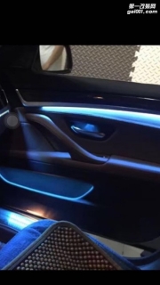 寶馬5系氛圍燈安裝完成
