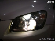 太原豐田RAV4大燈改裝米石LED雙光透鏡